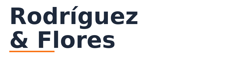 Rodríguez & Flores logo